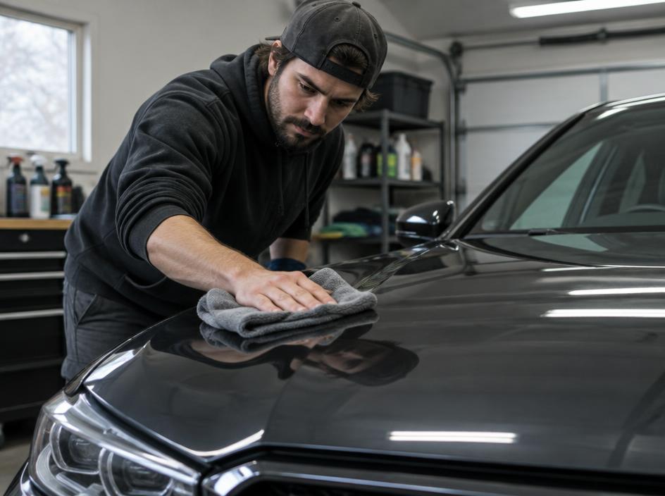 Auto Detailing professional at work