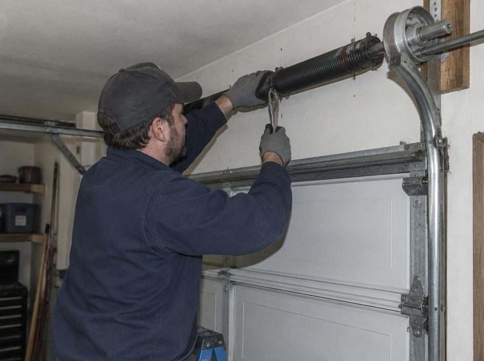 Garage Doors professional at work