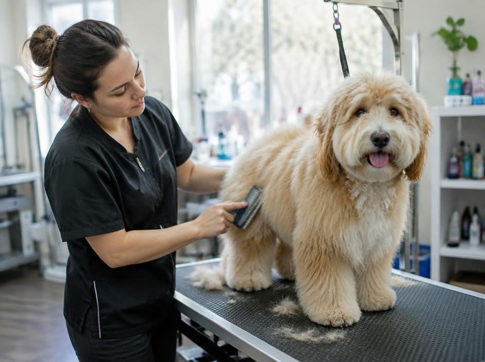 Pet Grooming professional at work