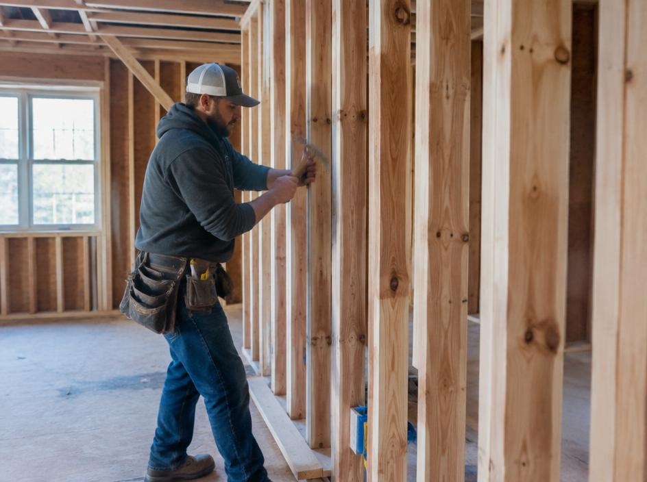 Home Remodeling professional at work